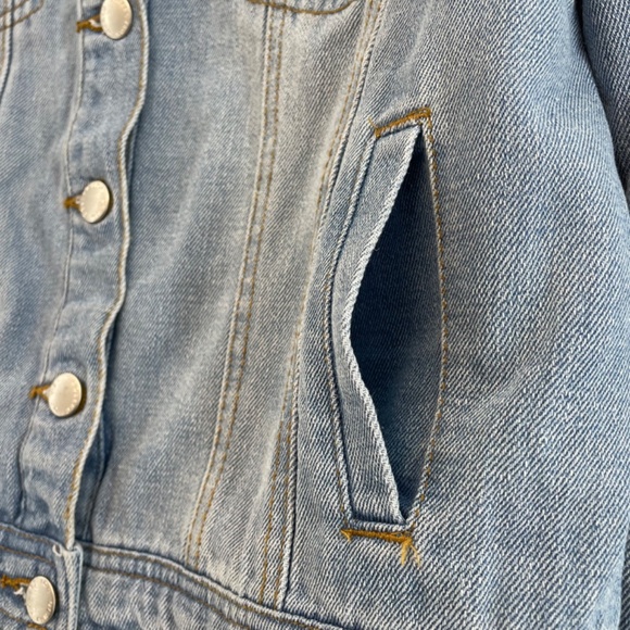 Ci Sono Denim Collection Jean Jacket Medium Wash Stretch Women’s Medium - Picture 6 of 13